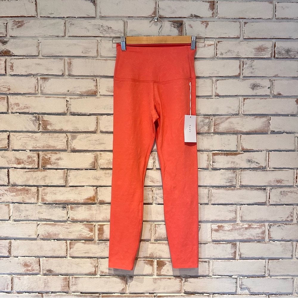 Tavi high waisted 7/8 length coral leggings